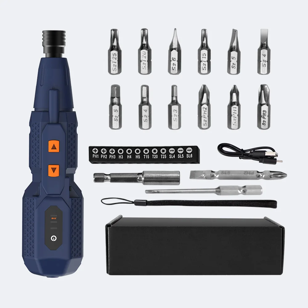 Electric Screwdriver Rechargeable Usb - Draadloze elektrische schroevendraaierset 4,2 V slimme