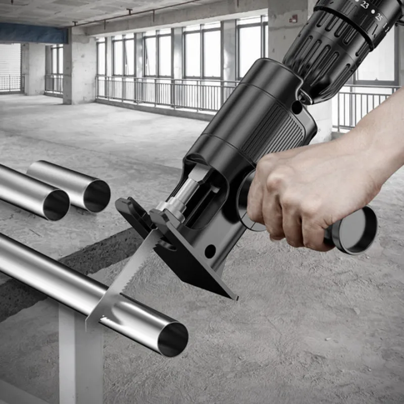 Reciprocating Saw Attachment Drill - Decoupeerzaag-adapter, draagbaar heen-en-weergaand zaagaccessoire voor elektrische