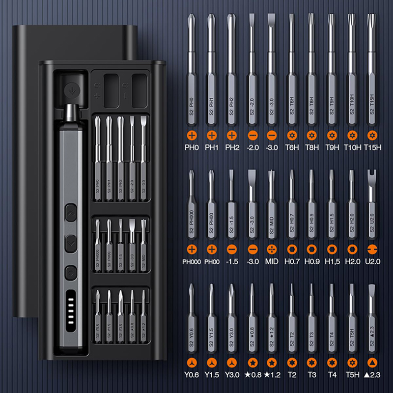 Electric Screwdriver Rechargeable Usb - Elektrische schroevendraaierset Precisie elektrisch gereedschapsset Oplaadbaar