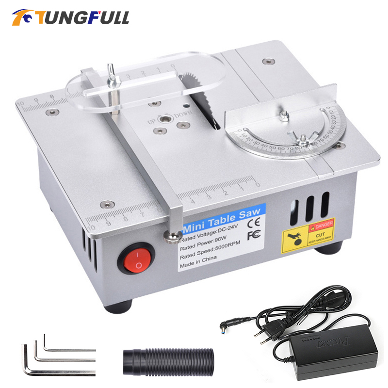 Mini Table Saw For Woodworking - Mini Tafelzaag 96W 5000 RPM Houtbewerking