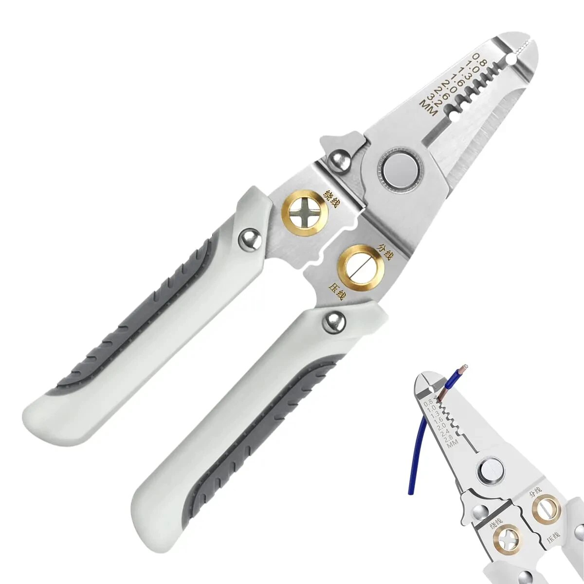 Automatic Wire Stripper Cutter - 6-in-1 draadstripper Speciale draadtang Gereedschap Elektrische