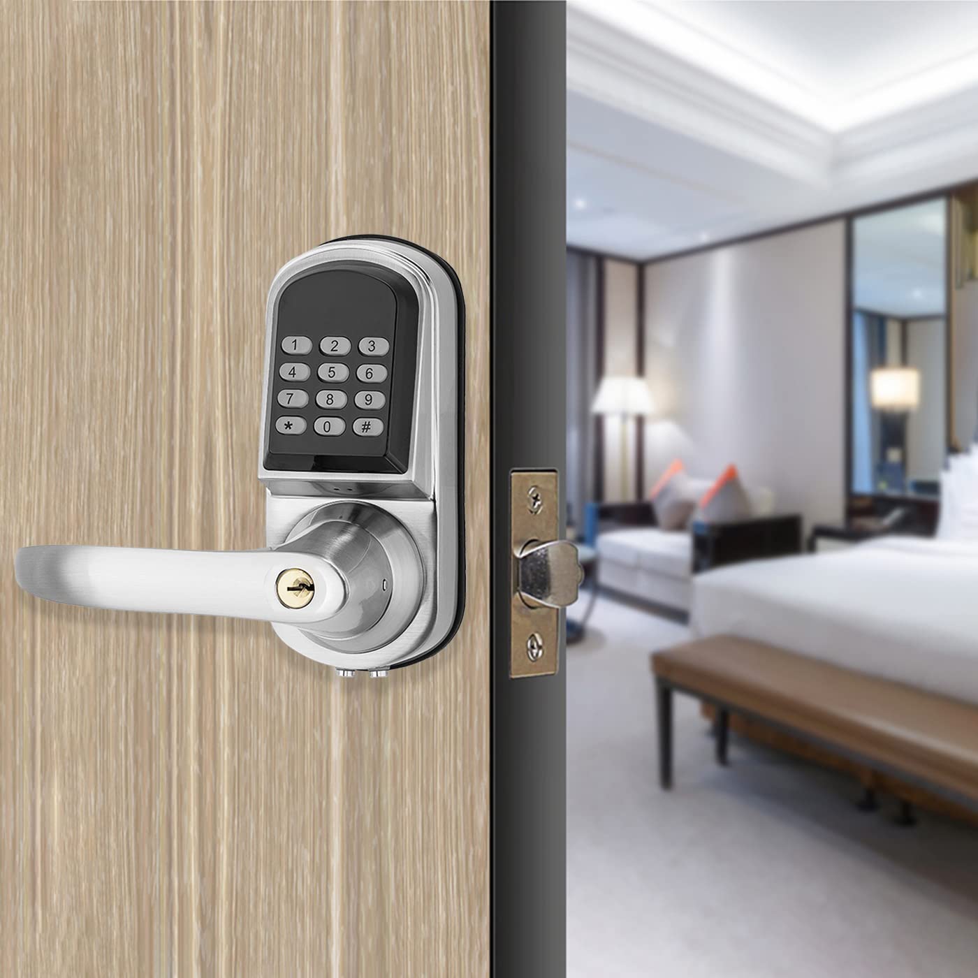 Hardware - Hoogwaardig combinatieslot met zinklegering handvat TTlock