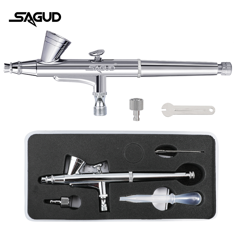 Airbrush Kit With Mini Compressor - SAGUD Airbrush Model SD-135 0,2 mm
