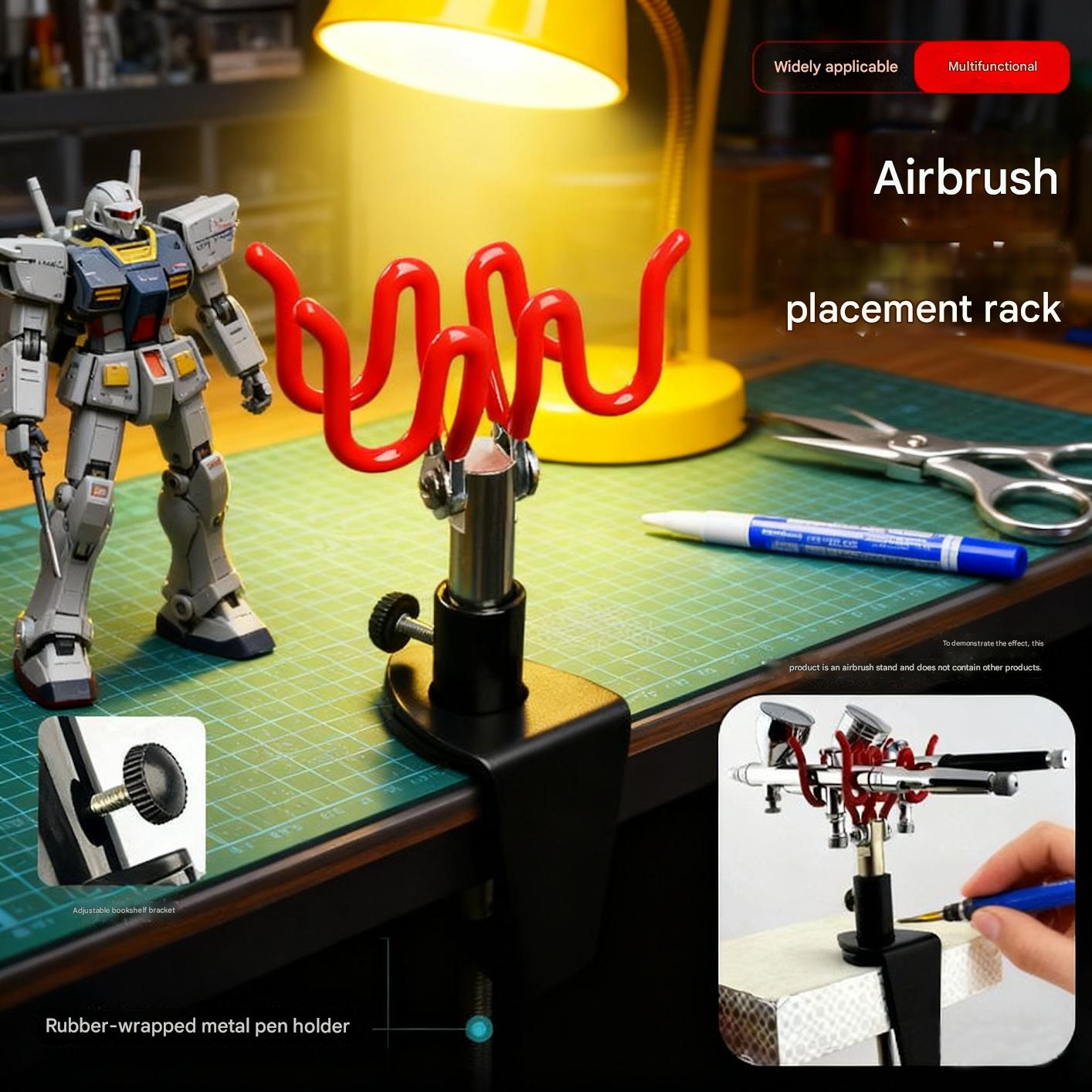 Airbrush Kit With Mini Compressor - Airbrushhouder Gravity Stand Kit voor Air