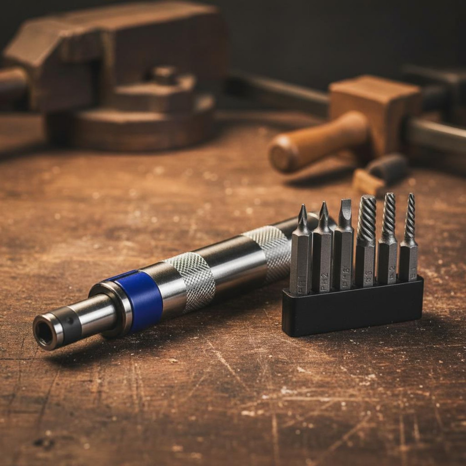 Hand Tools - 6-in-1 schroevendraaierset Compacte slag-schroevendraaier Handmatige slag-schroevendraaier