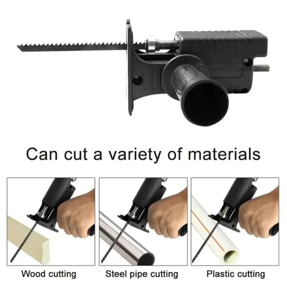 Reciprocating Saw Attachment Drill - Quick Chuck Boorzaagadapter Antislipbescherming Extra handgreep
