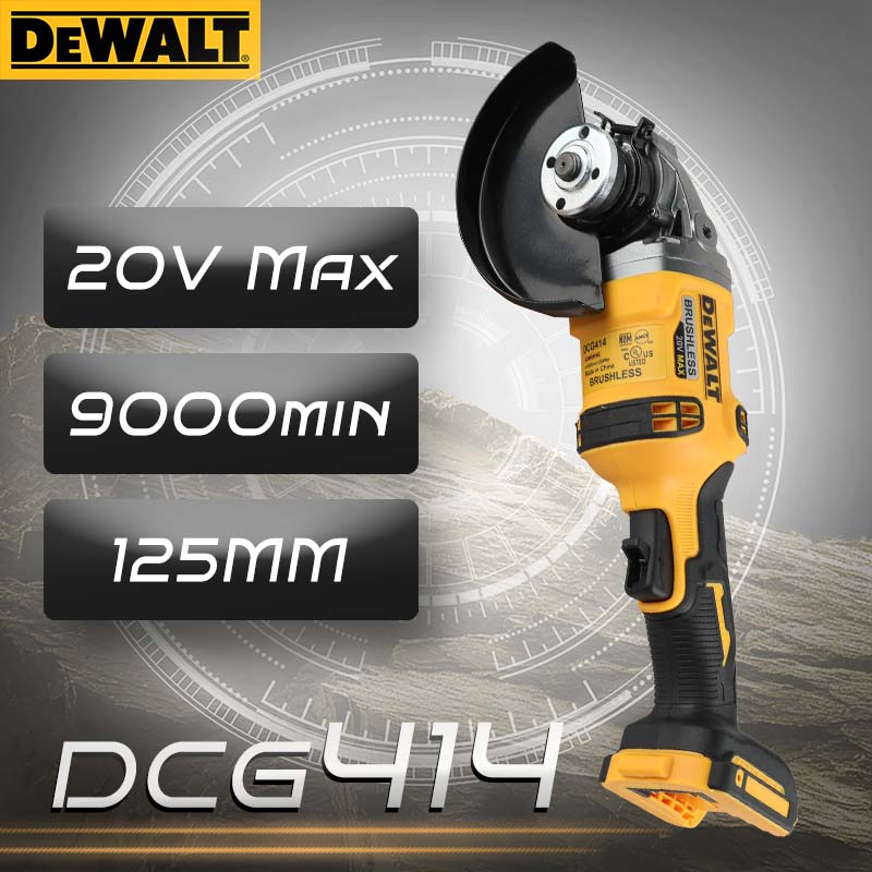 Brushless Angle Grinder Battery Powered - DEWALT DCG414 20V MAX Borstelloze haakse