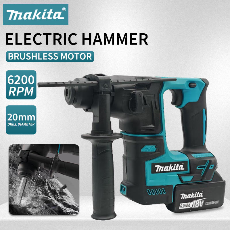 Brushless Cordless Electric Drill 18V - Makita Elektrische Hamer Borstelloze Accuhamer Draadloze