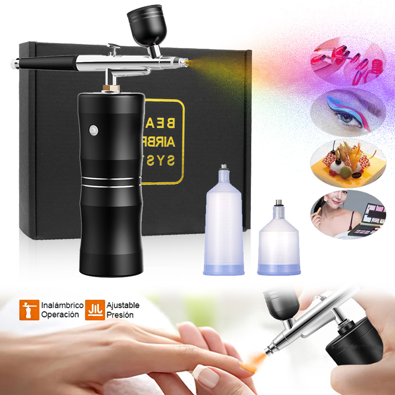 Airbrush Kit With Mini Compressor - Zuurstof Spray Mini Luchtcompressor Kit Luchtborstel