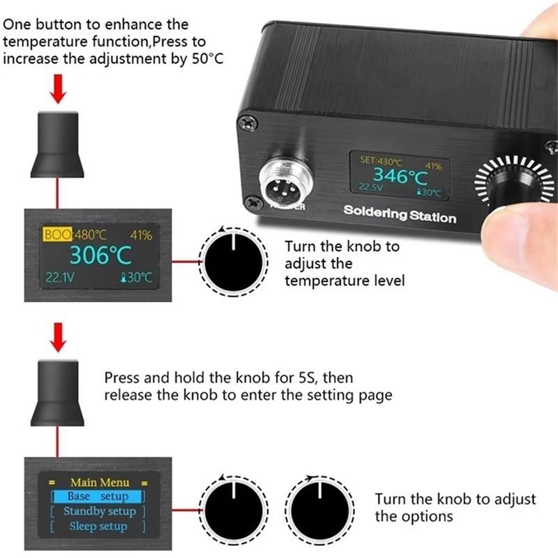 【A56X】T12 Draagbaar mini digit - Digital Soldering Station T12 recensie en prijs