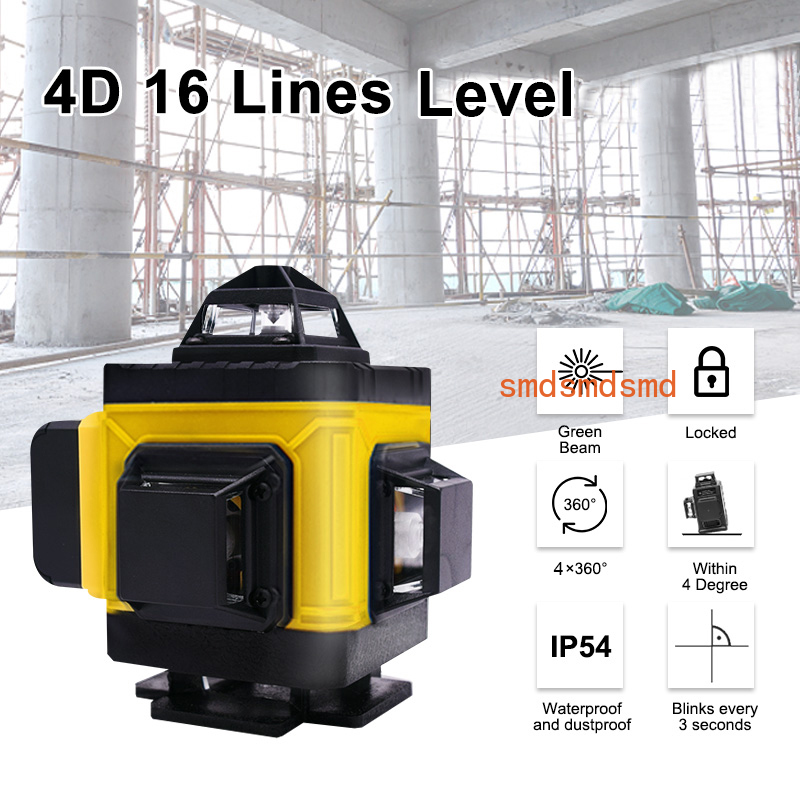 16-lijnen 4D-laserniveau Horiz - Laser Level 16 Lines 4D Green recensie en prijs