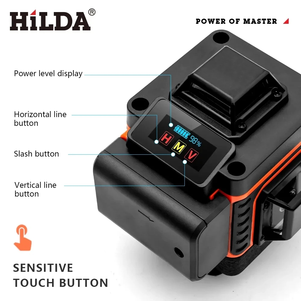HILDA 16/12 Lijnen 4D Laser Ni - Laser Level 16 Lines 4D Green recensie en prijs