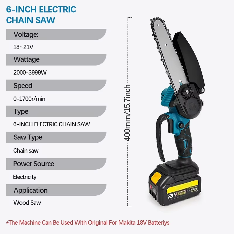 1700 RPM 6 Inch Mini Li-Ion El - Mini Electric Chainsaw 6 Inch recensie en prijs