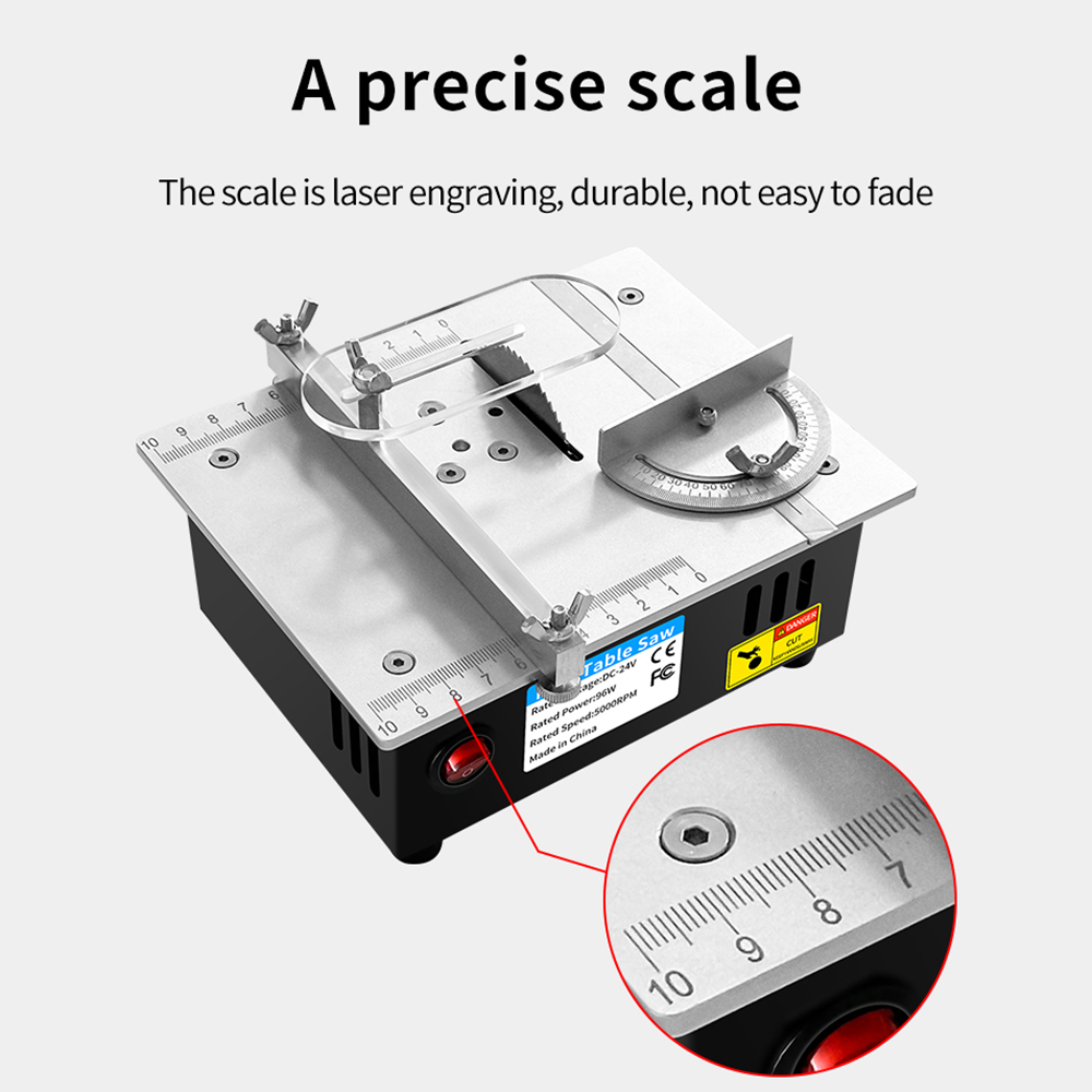 DC 24V huishoudelijke miniatuu - Mini Table Saw For Woodworking recensie en prijs