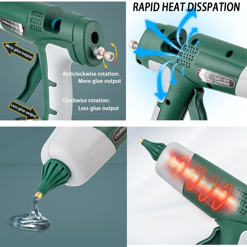 100W Draadloze Hotmelt Lijmpis - Hot Melt Glue Gun Cordless recensie en prijs