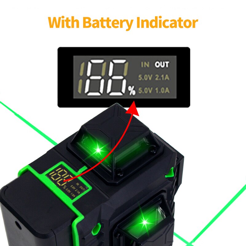 FEIDSIDE 16/12 Lijnen 4D/3D La - Laser Level 16 Lines 4D Green recensie en prijs