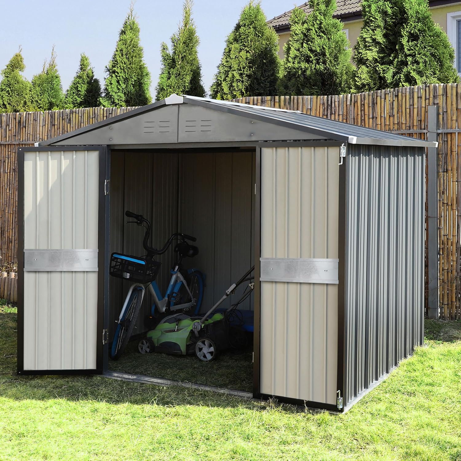 10' x 10' Buitenberging met du - Garden Tools recensie en prijs