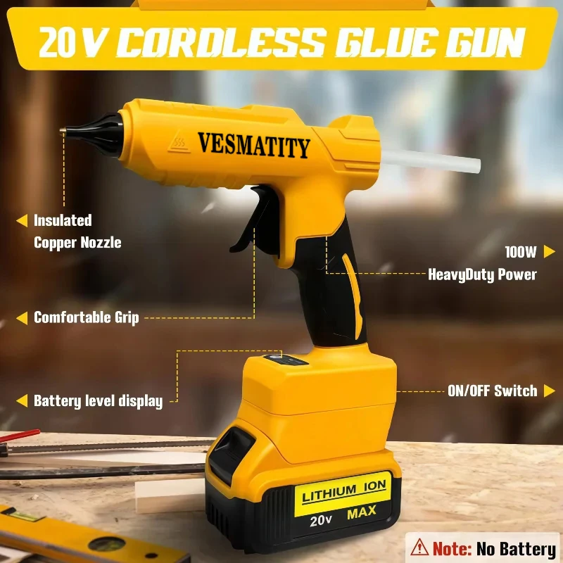Draadloze Elektrische Handheld - Hot Melt Glue Gun Cordless recensie en prijs