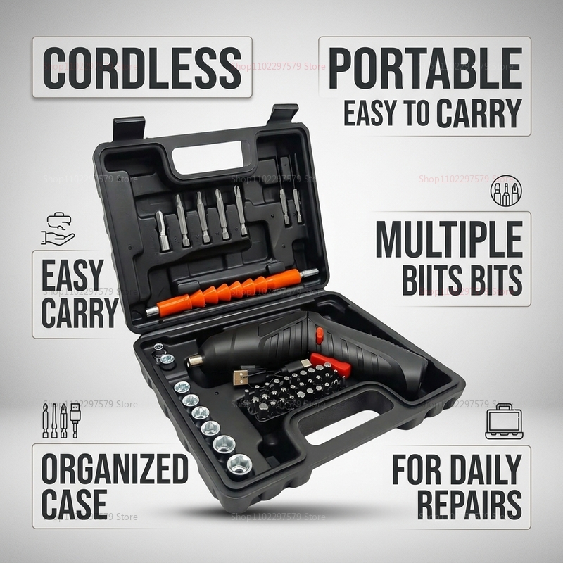 47-delige oplaadbare elektrisc - Electric Screwdriver Rechargeable Usb recensie en prijs
