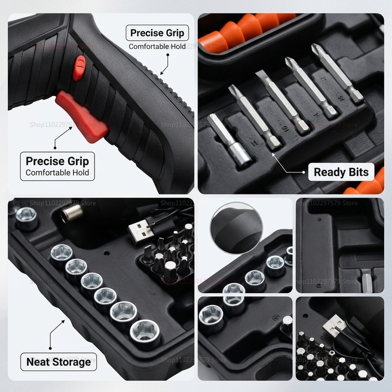 47-delige oplaadbare elektrisc - Electric Screwdriver Rechargeable Usb recensie en prijs
