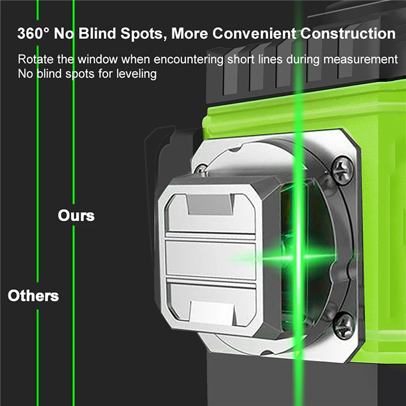 8/12/16 lijnen laserniveau 4D  - Laser Level 16 Lines 4D Green recensie en prijs