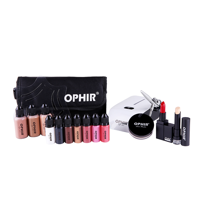 OPHIR Pro Make Set 0.3mm Airbr - Airbrush Kit With Mini Compressor recensie en prijs