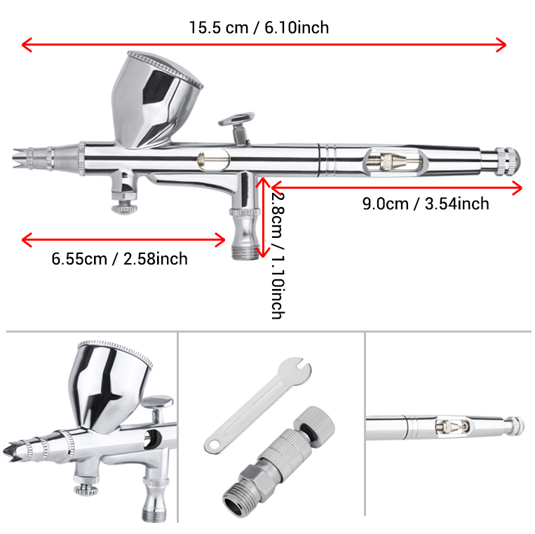 Zwaartekracht Dual-Action Mini - Airbrush Kit With Mini Compressor recensie en prijs