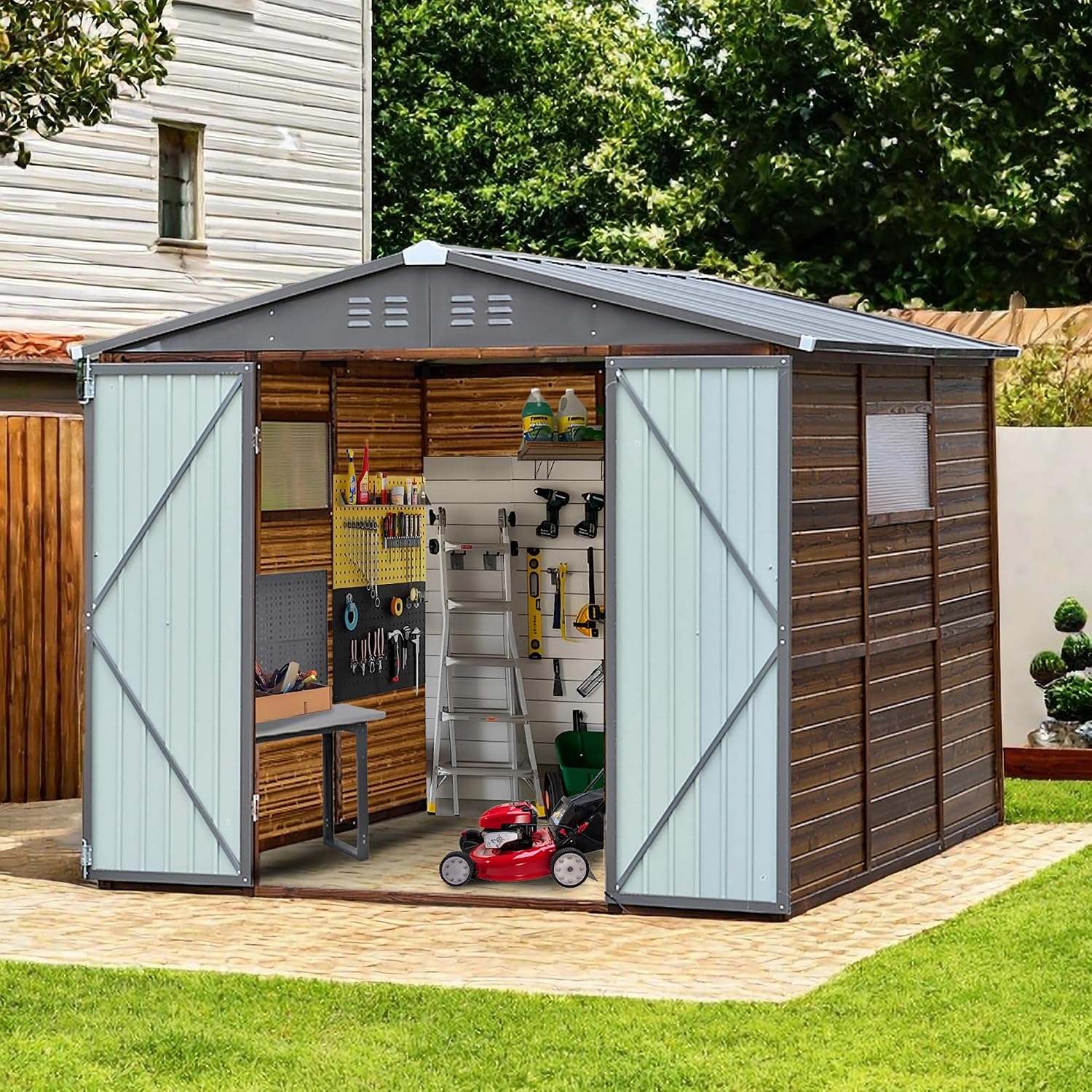 8x8 FT Buitenberging van hout  - Garden Tools recensie en prijs