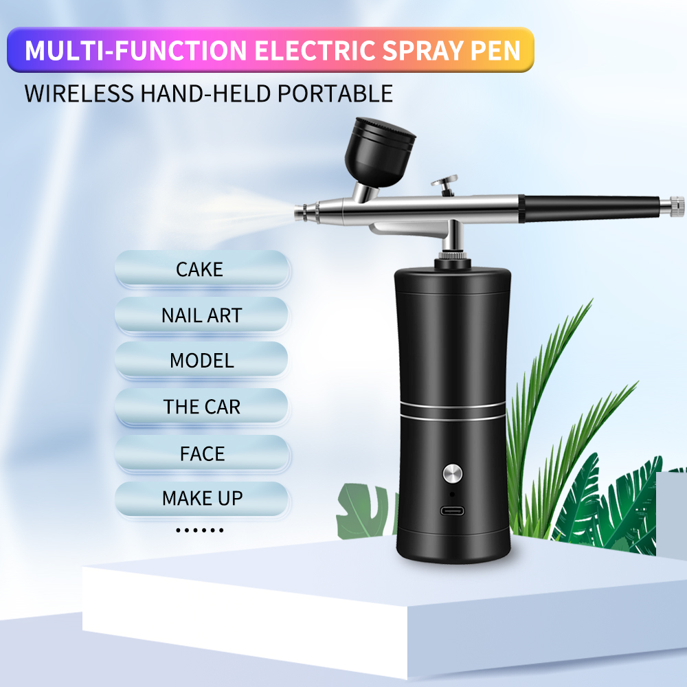 Draagbare oplaadbare draadloze - Airbrush Kit With Mini Compressor recensie en prijs