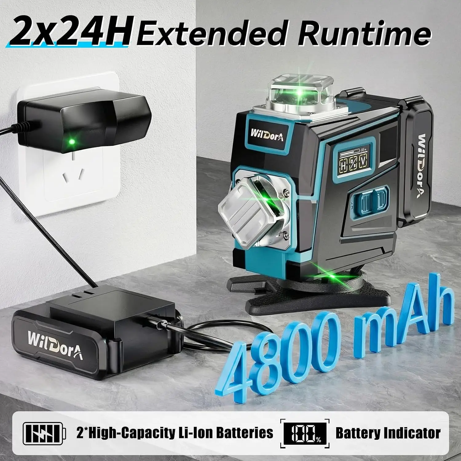 Laserniveau met statief, 4x360 - Laser Level 16 Lines 4D Green recensie en prijs