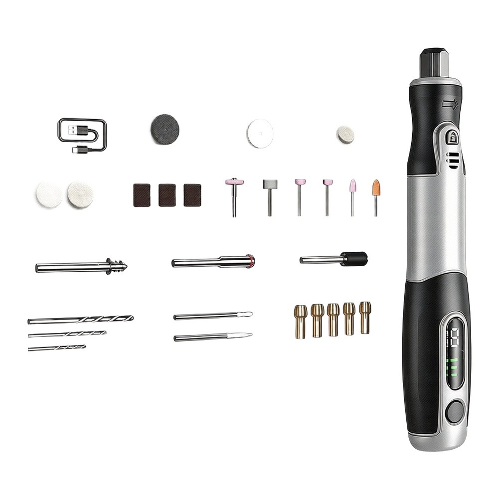 Draadloze Elektrische Rotatieg - Cordless Rotary Tool Kit Accessories recensie en prijs