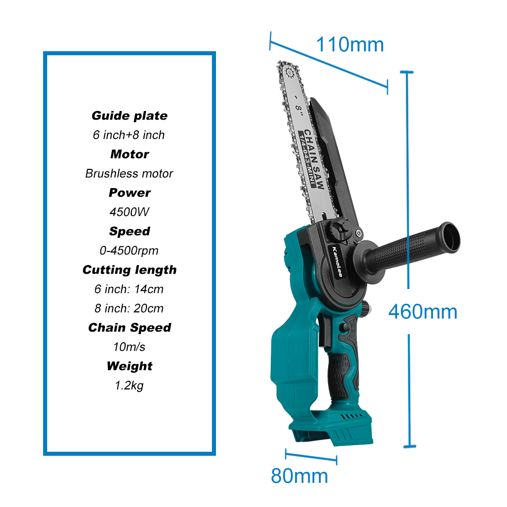 Kamolee 6 inch 8 inch mini bor - Mini Electric Chainsaw 6 Inch recensie en prijs