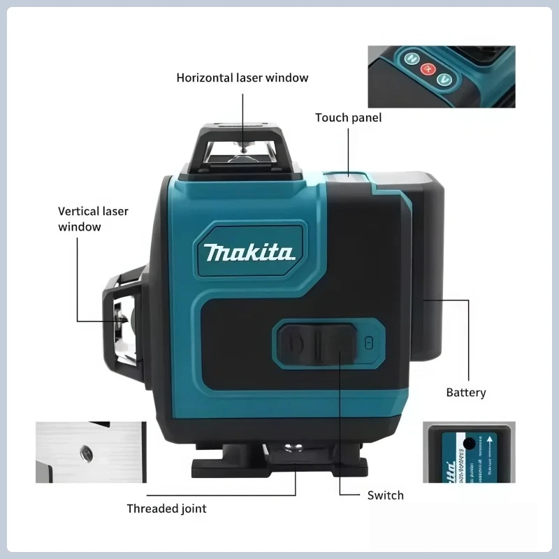 4.0Ah Max Makita 40V Accu Maki - Laser Level 16 Lines 4D Green recensie en prijs