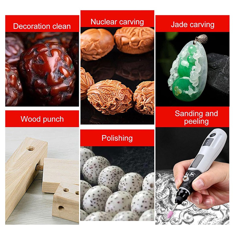 SHGO Mini voor slijpset, roter - Cordless Rotary Tool Kit Accessories recensie en prijs