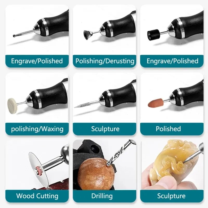 Elektrische graveerpen USB dra - Cordless Rotary Tool Kit Accessories recensie en prijs