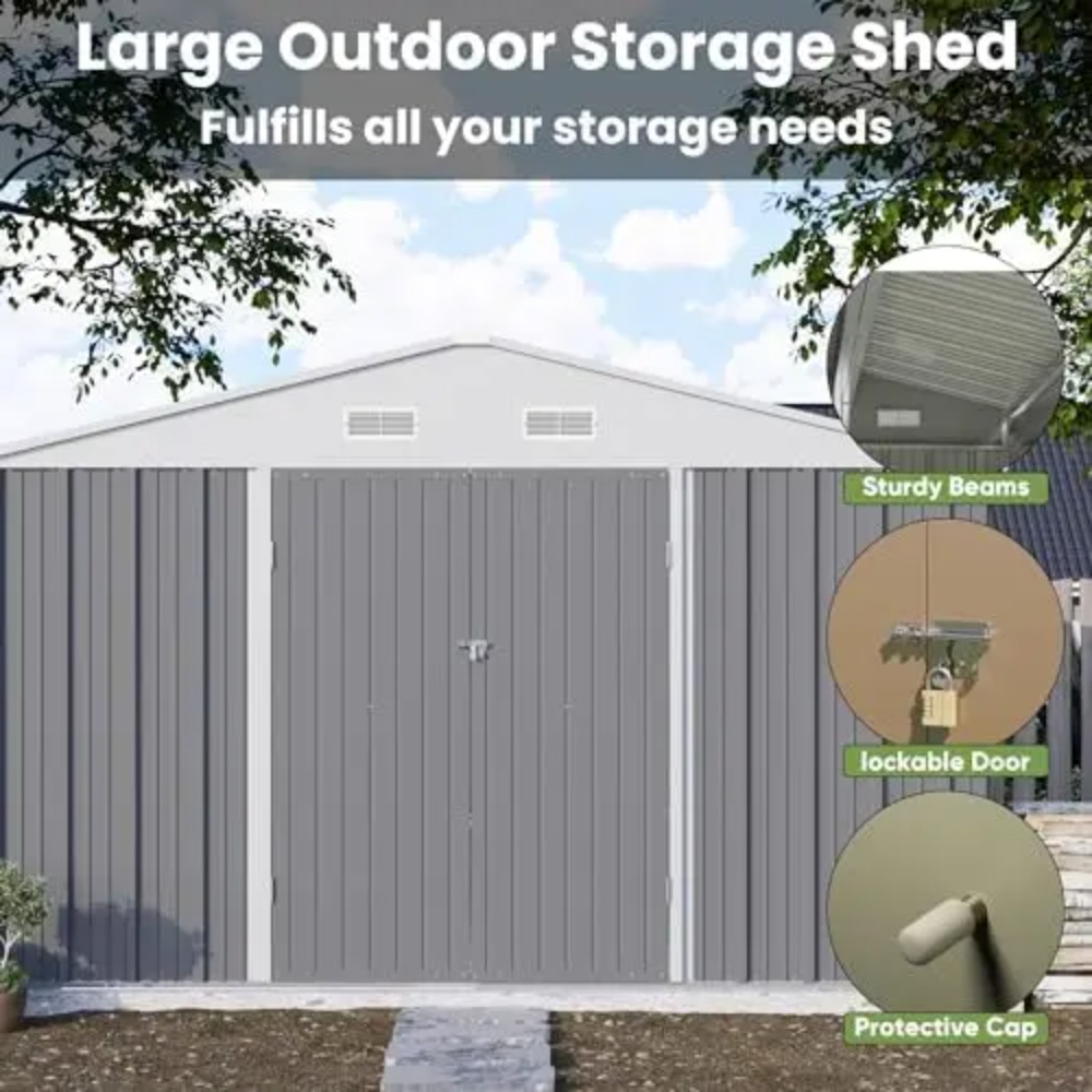 10x10 FT Metalen Opslagberging - Garden Tools recensie en prijs