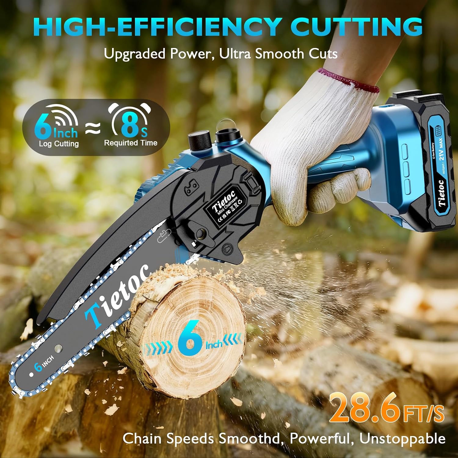 Mini-kettingzaag, 6 inch draad - Mini Electric Chainsaw 6 Inch recensie en prijs