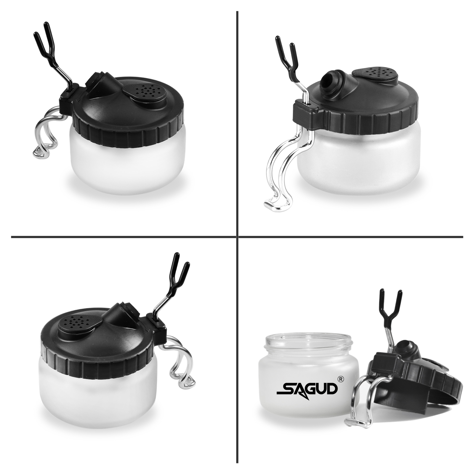 SAGUD 19-delige airbrush reini - Airbrush Kit With Mini Compressor recensie en prijs