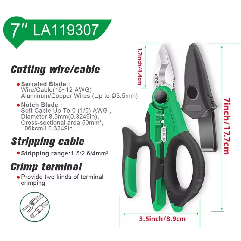 LAOA Elektricien Schaar 6/7/8  - Automatic Wire Stripper Cutter recensie en prijs