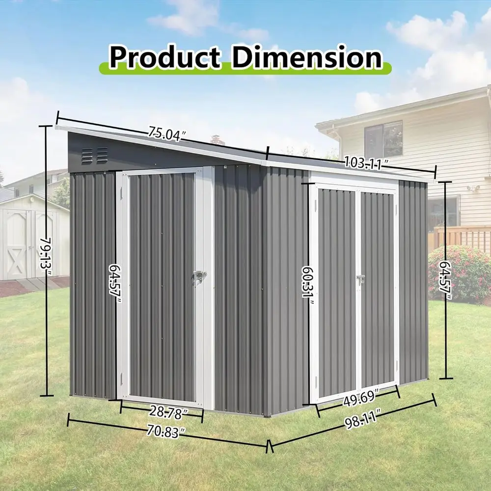 8ft x 6ft Metalen Buitenbergin - Garden Tools recensie en prijs