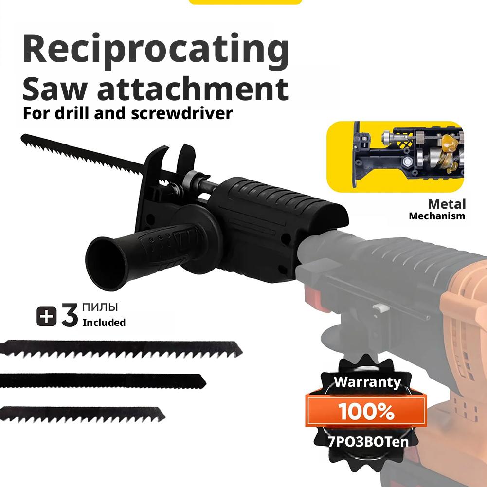 Elektrische boormachine naar r - Reciprocating Saw Attachment Drill recensie en prijs